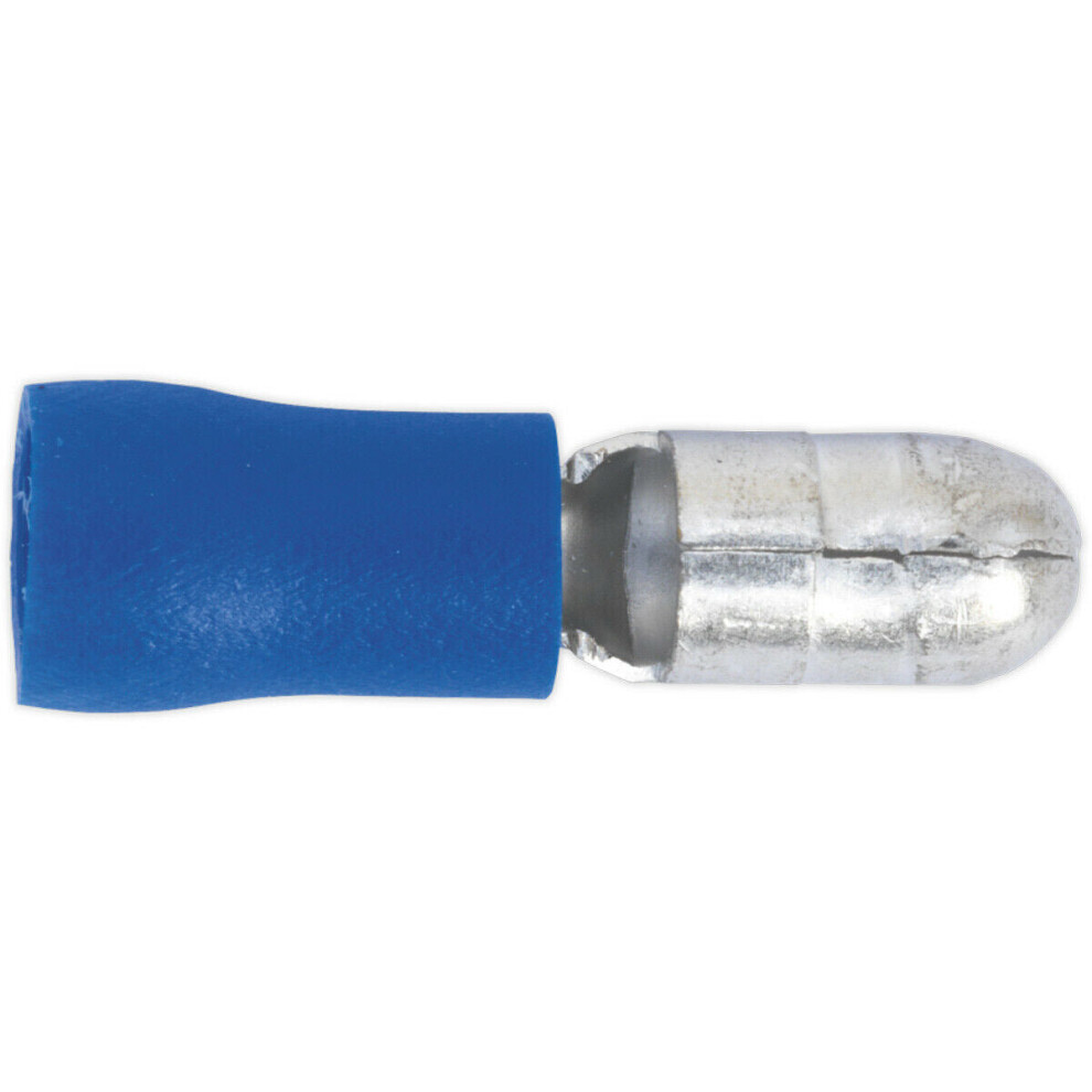 100 PACK 5mm Male Bullet Terminal - Suitable for 16 to 14 AWG Cable - Blue