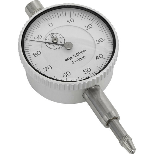 Loops Metric Dial Gauge Indicator - 8mm Travel - 41mm Dial - Rotating Bezel - Compact