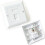 Loops Double & 2x Single CAT6 Wall Face Plates RJ45 Ethernet Network Data Socket 2