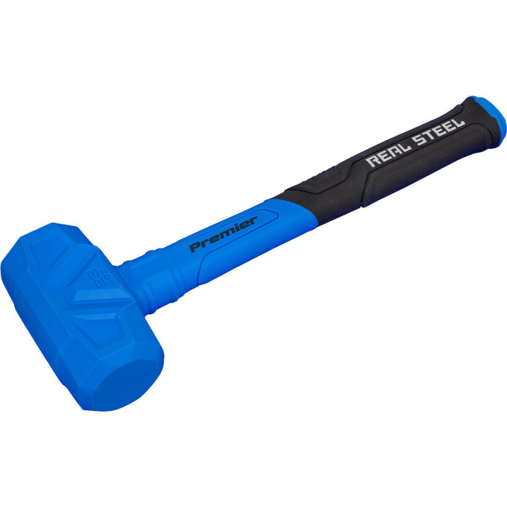 1.75lb Shot-Loaded Dead Blow Hammer - Soft Grip Handle - Anti-Rebound Hammer