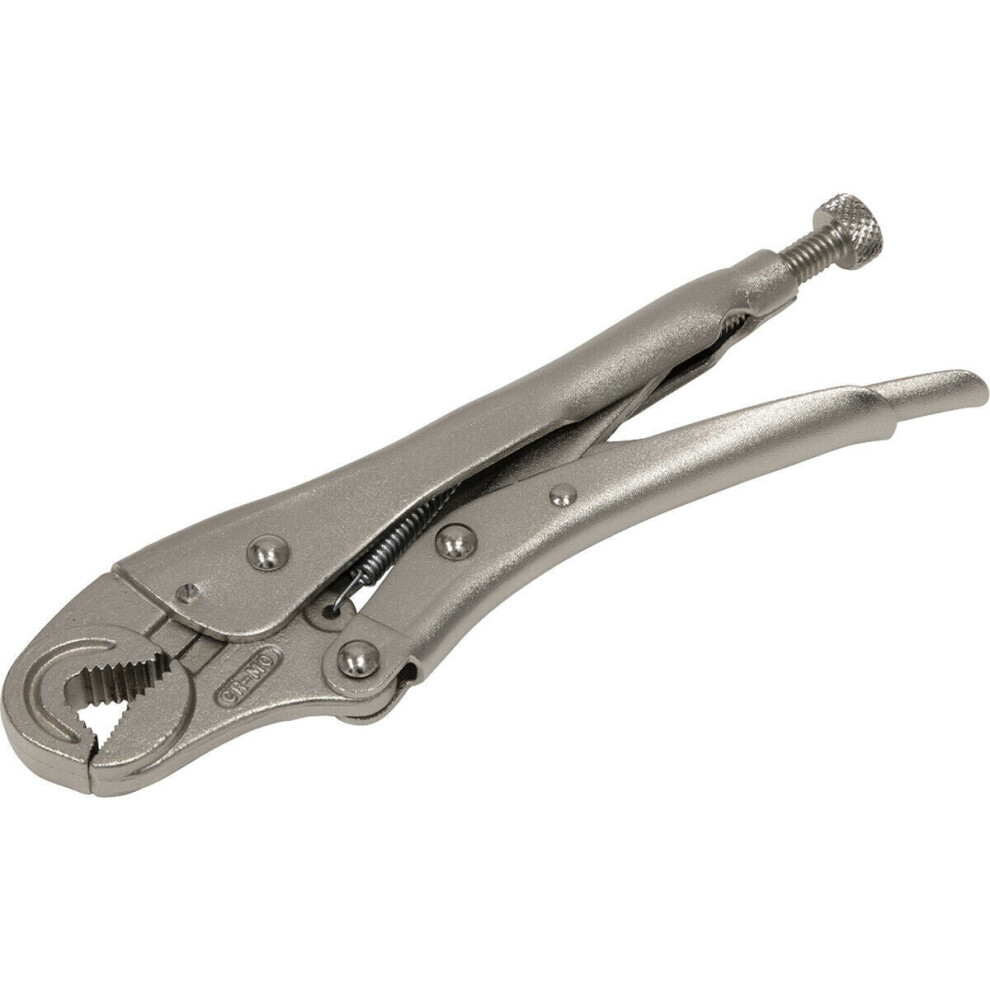 195mm Round Jaw Locking Pliers - 35mm Jaw Capacity - Chrome Molybdenum