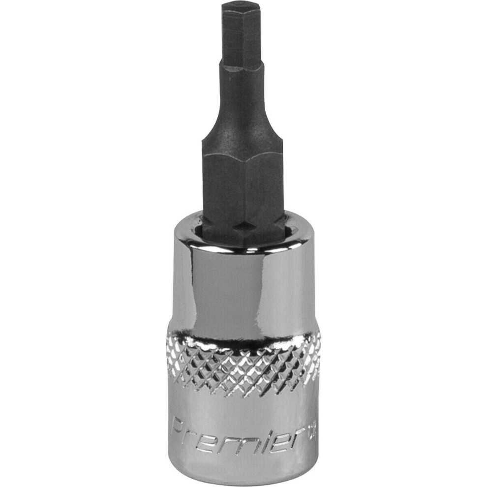 3Mm Forged Hex Socket Bit - 1/4" Square Drive - Chrome Vanadium Wrench Socket 5056581911728