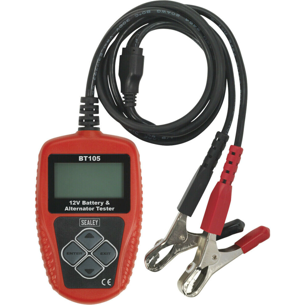 Loops 12V Digital Battery & Alternator Tester - Connects To Pc - Lcd Display