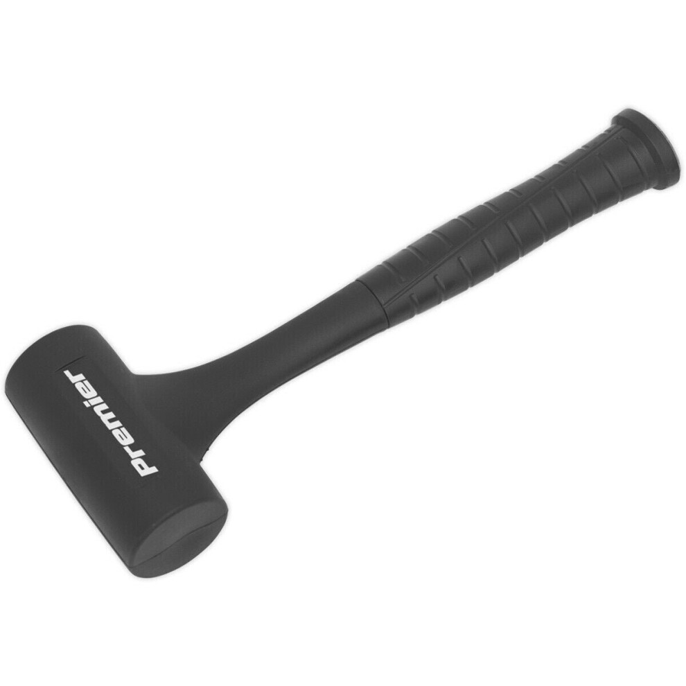 Loops 1.3Lb Shot-Loaded Dead Blow Hammer - Anti-Rebound Hammer - Nitrile Rubber