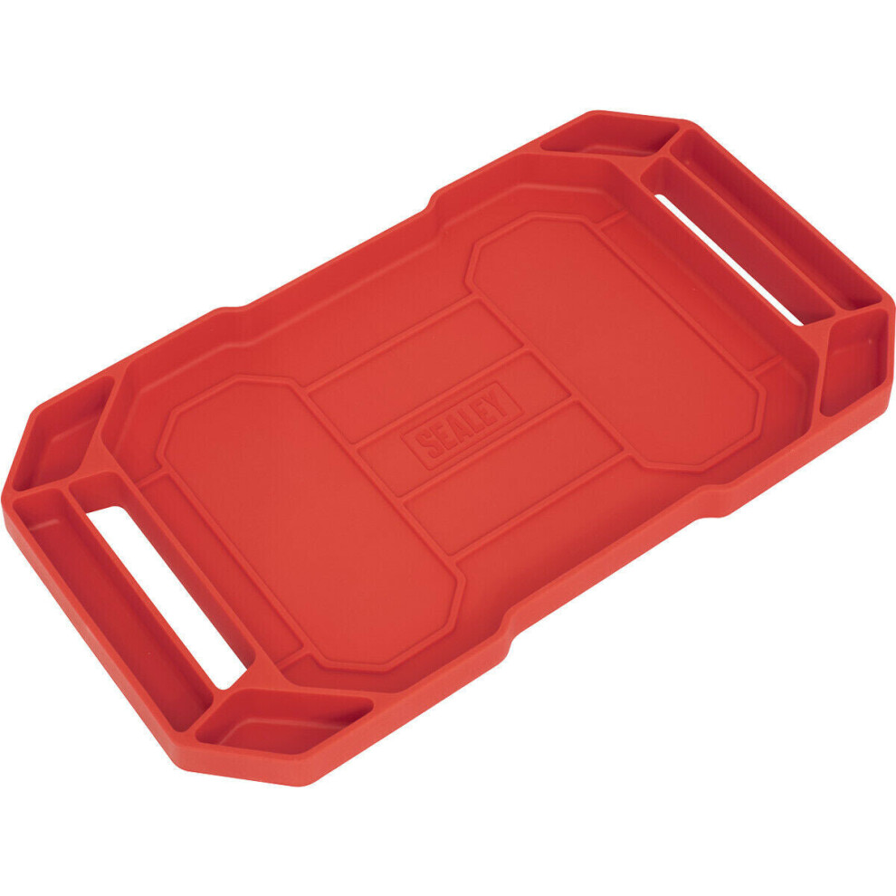 Non Slip Flexible Tool Tray - 590 x 305 x 40mm - Garage Workshop Tool Storage