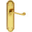 Loops Door Handle & Latch Pack Brass Slim Victorian Scroll Lever Reeded Backplate 3