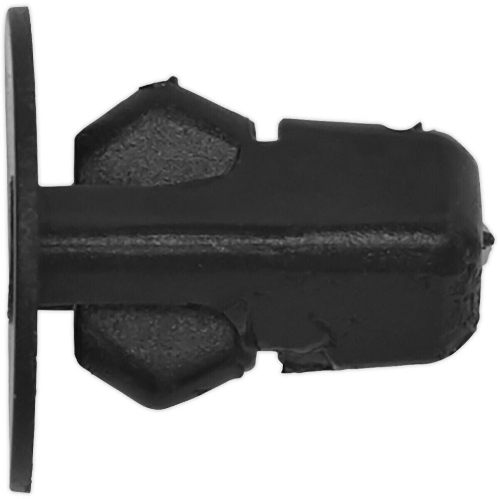 Loops 20 Pack Black Locking Nut Trim Clip - 20Mm X 20Mm - For Toyota & Lexus Vehicles