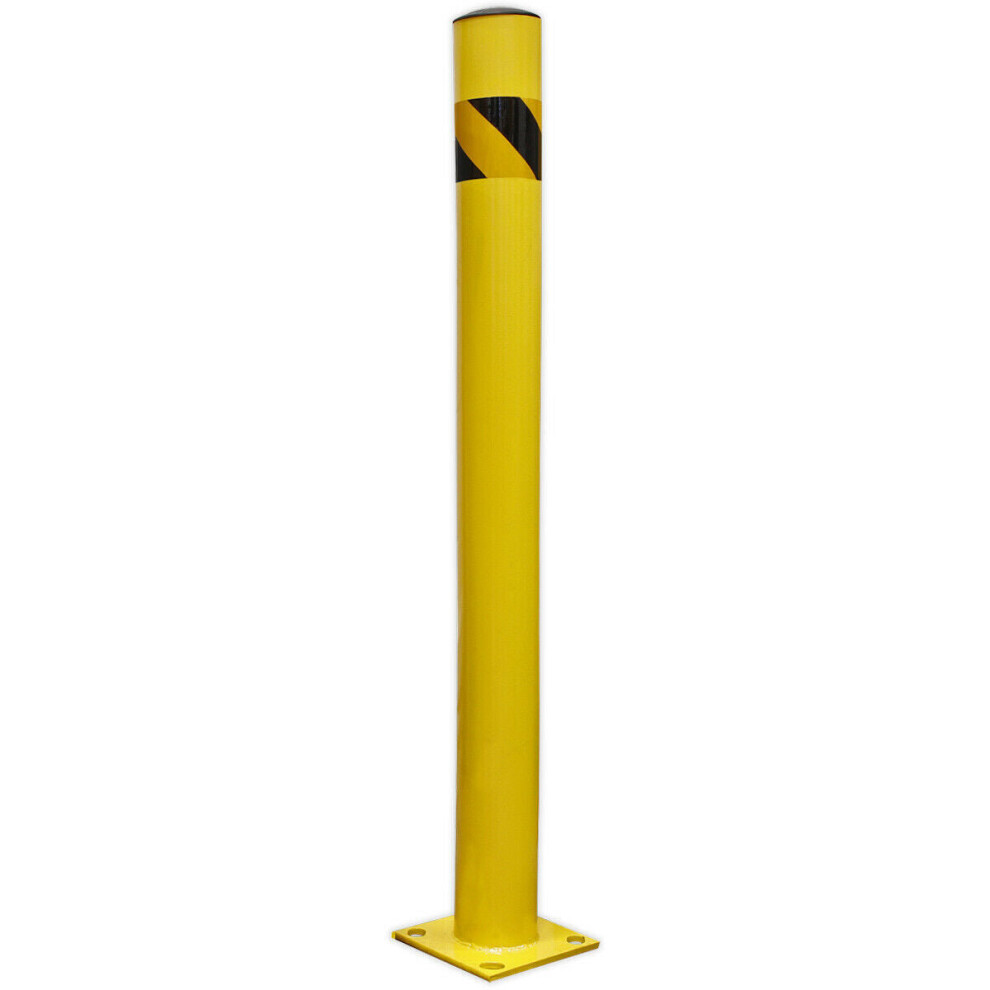 1200mm Anti-Collision Safety Bollard - Car Park / Warehouse Floor Mounted Post