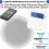 Loops Wall Mounted Mini Bluetooth Amplifier & 1 Stereo Ceiling Speaker Kit Stereo HiFi 2