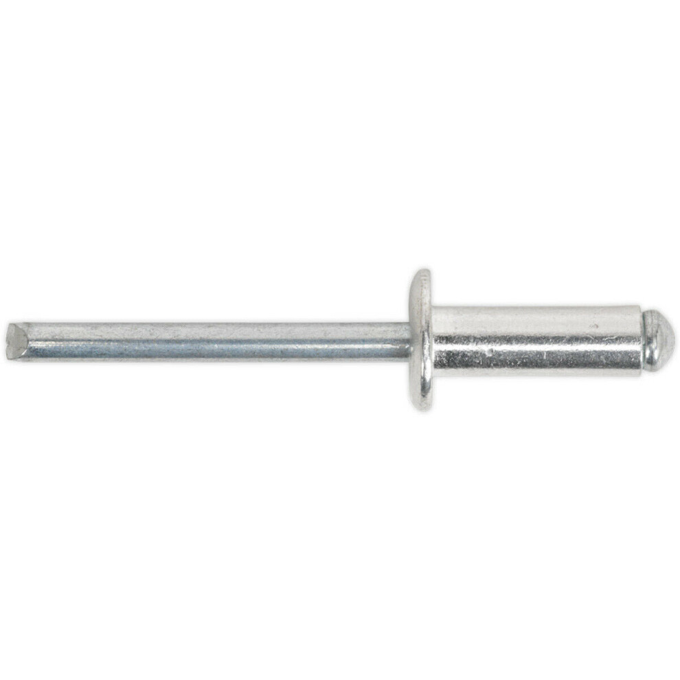 200 PACK - 6.4mm x 12mm Blind Pop Rivets - Standard Flange Aluminium Compression