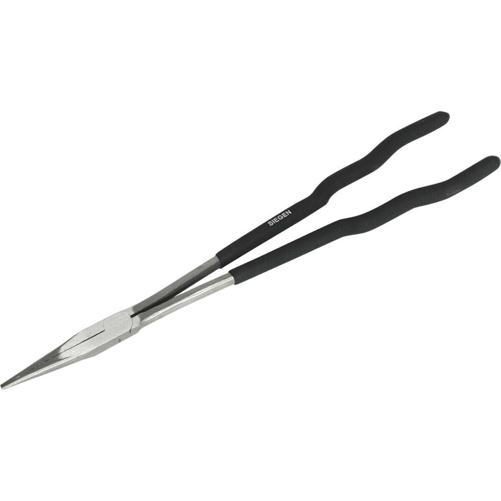 Loops 400Mm Extra-Long Straight Needle Nose Pliers - 70Mm Jaw - Drop Forged Steel