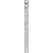 Aluminium Paint Measuring Stick - Double Sided 2:1 4:1 Primer & Topcoat Stirring