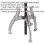 Loops 150mm Triple Leg Reversible Puller - Corrosion Resistant - Drop Forged Steel 2