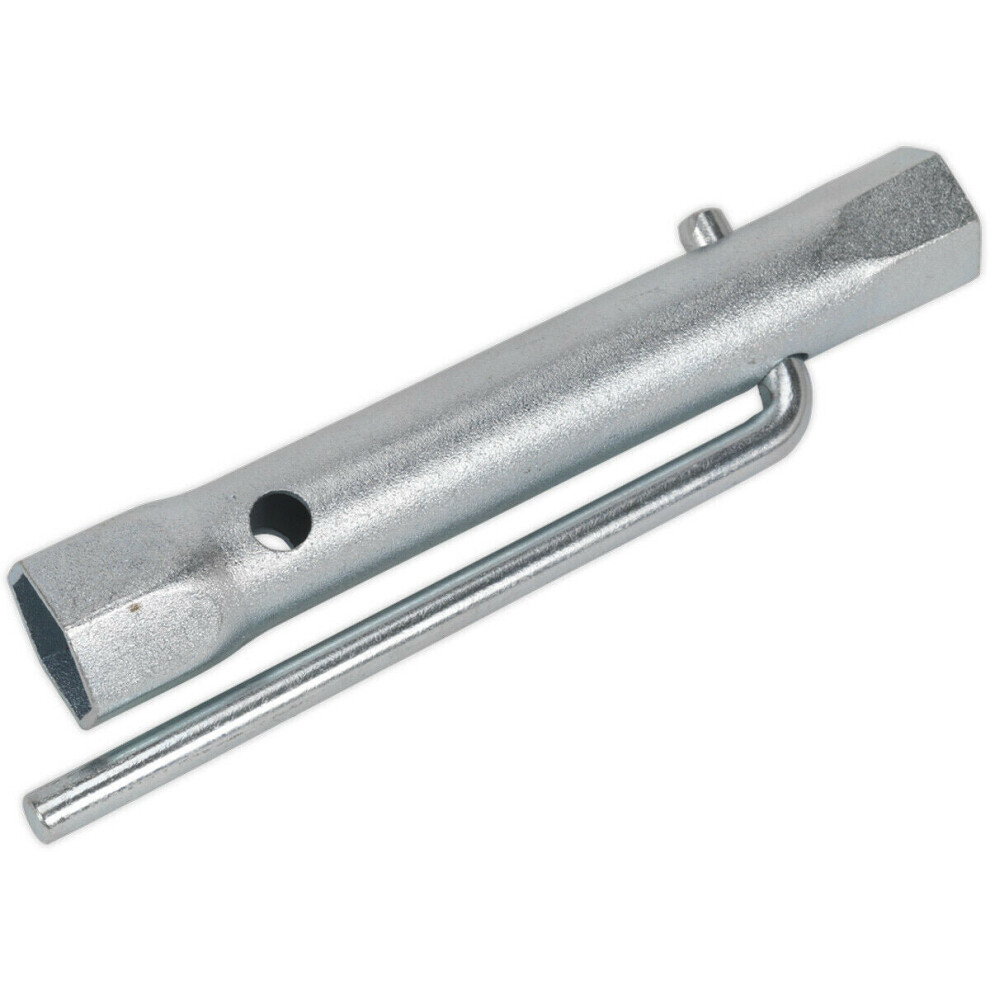 Long Reach Spark Plug Box Spanner - Double Ended - 17Mm & 21Mm Sockets - L-Bar 5056524290163