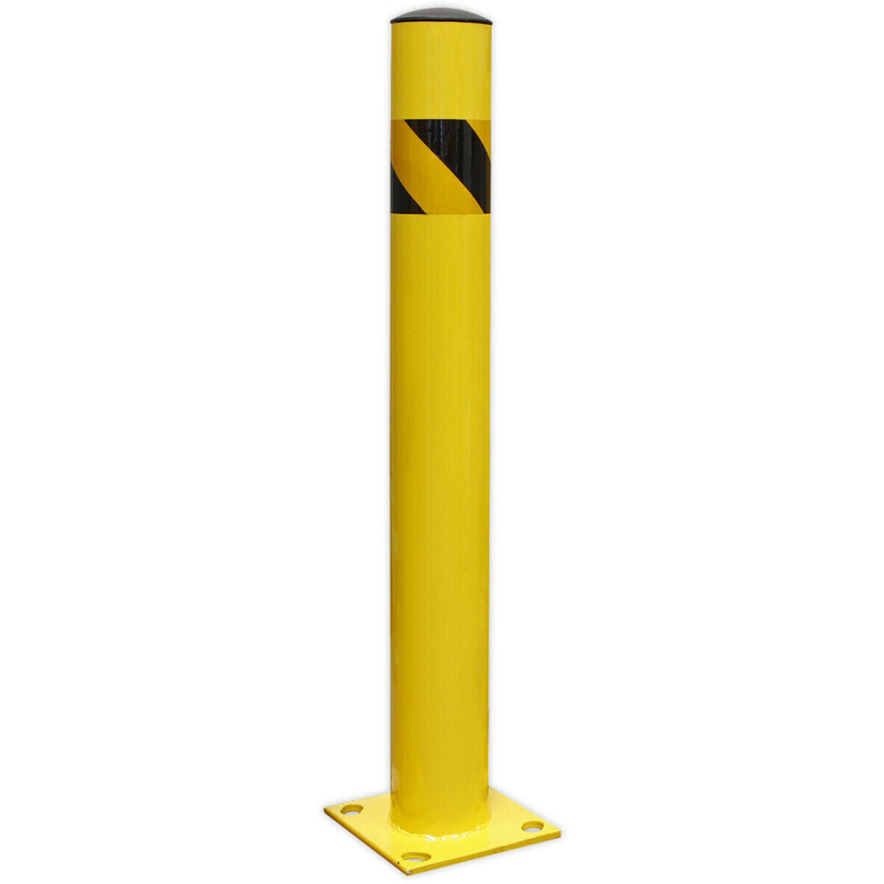 900mm Anti-Collision Safety Bollard - Car Park / Warehouse Floor Mounted Post