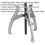 Loops 200mm Triple Leg Reversible Puller - Corrosion Resistant - Drop Forged Steel 2