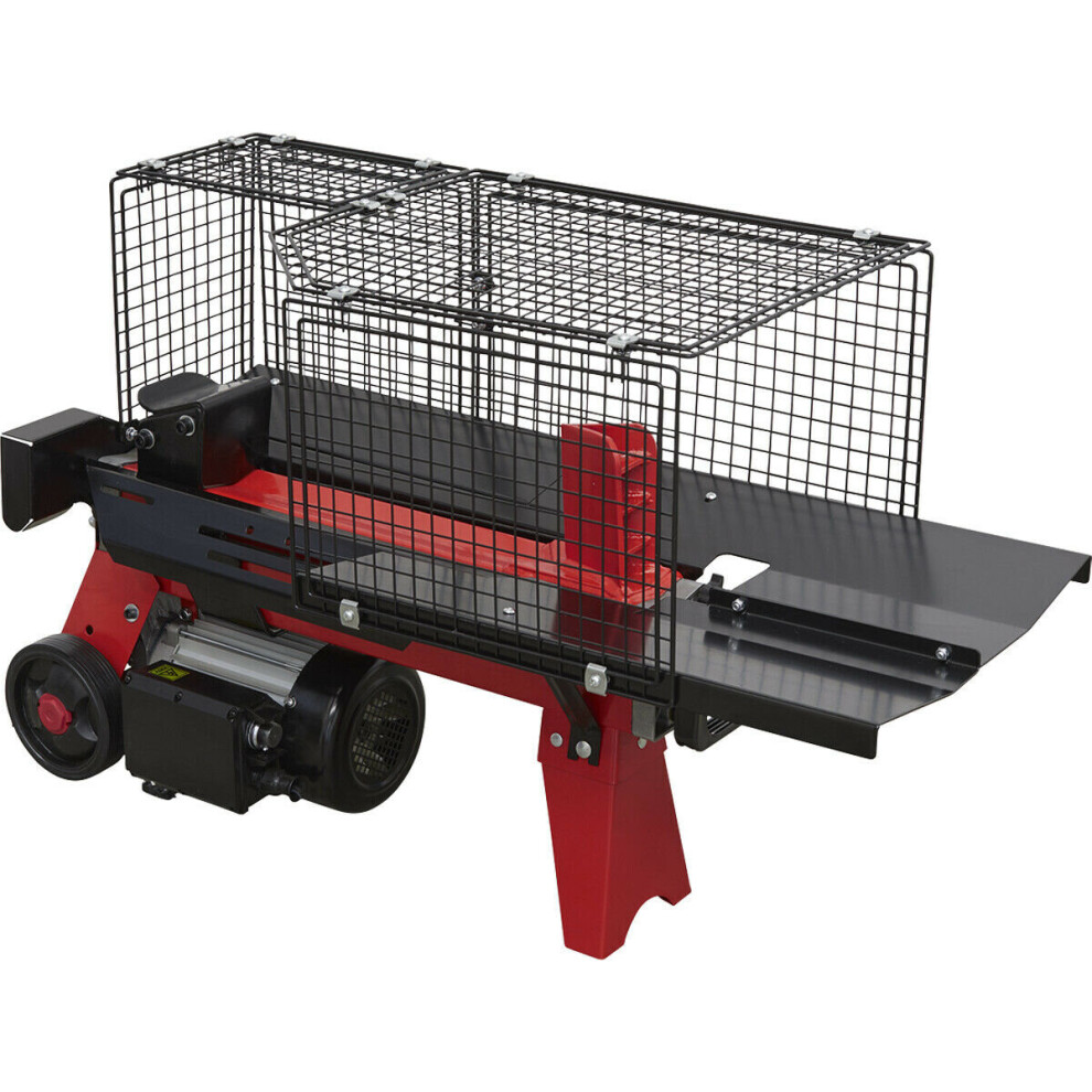 Loops 4 Tonne Log Splitter - 370Mm Length Capacity - Mesh Cage - 1500W Motor