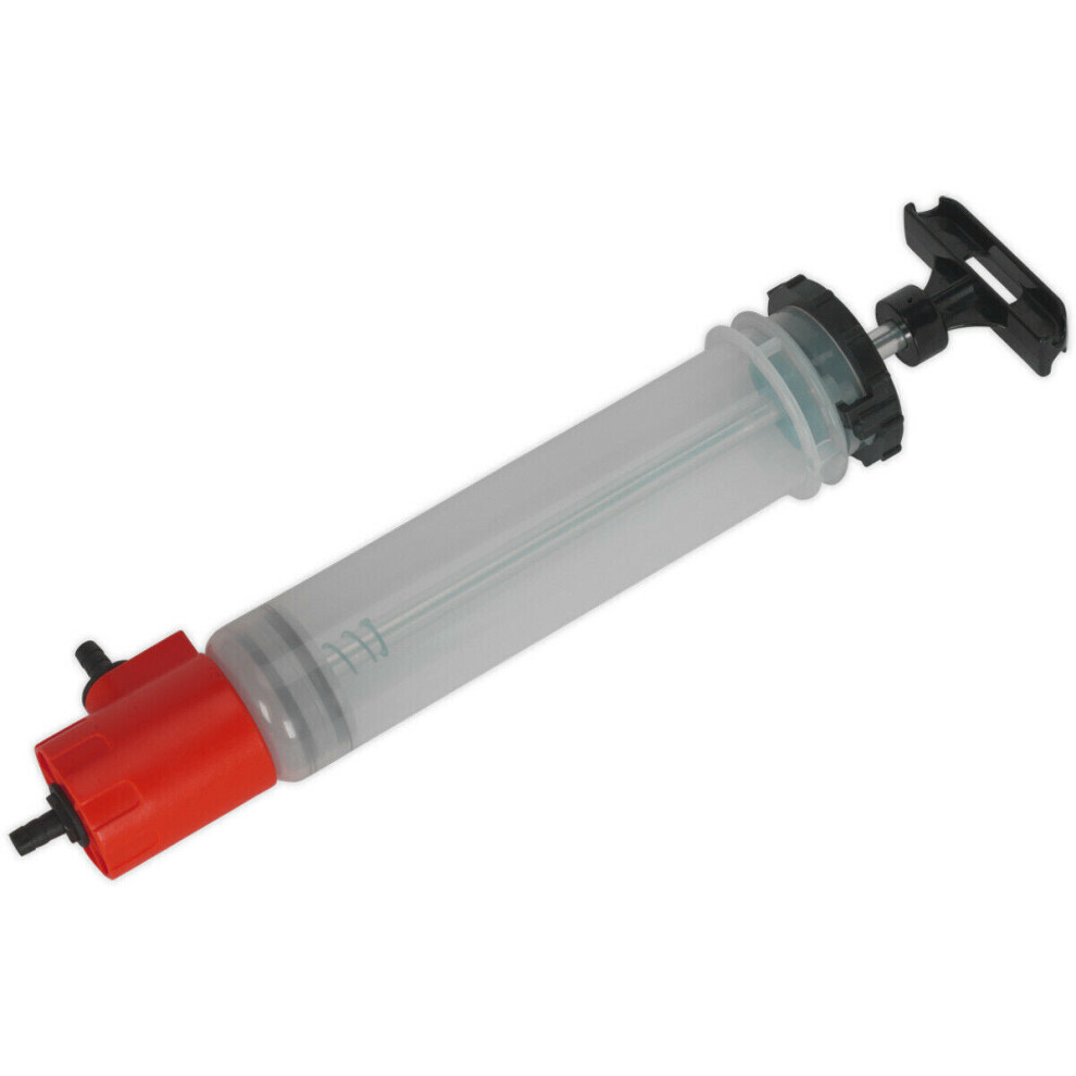 550ml Fluid Transfer & Inspection Syringe - Viton Seals - Translucent Body