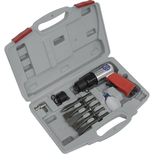 Loops Medium Stroke Air Hammer Kit - 1/4" BSP Inlet - Soft Grip - Handle Exhaust