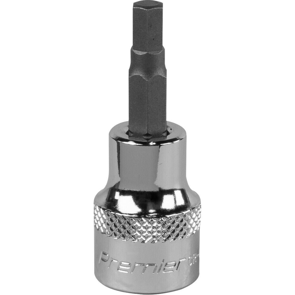 5mm Forged Hex Socket Bit - 3/8" Square Drive - Chrome Vanadium Wrench Socket