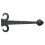 Loops PAIR 305mm Ornate Sword Hinge Front Black Antique Decorative Door Plate 2