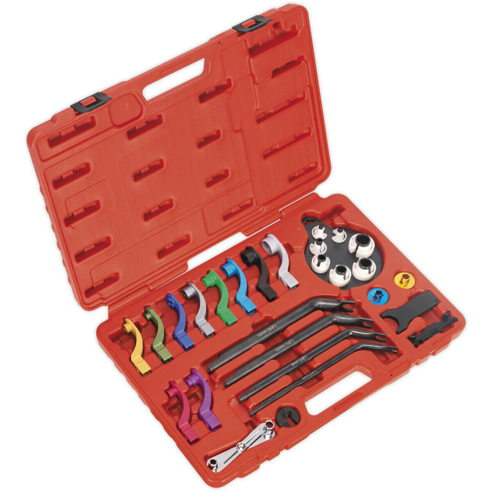 27 Piece Fuel & Air Conditioning Disconnection Tool Kit - Air Hose & Fuel Lines