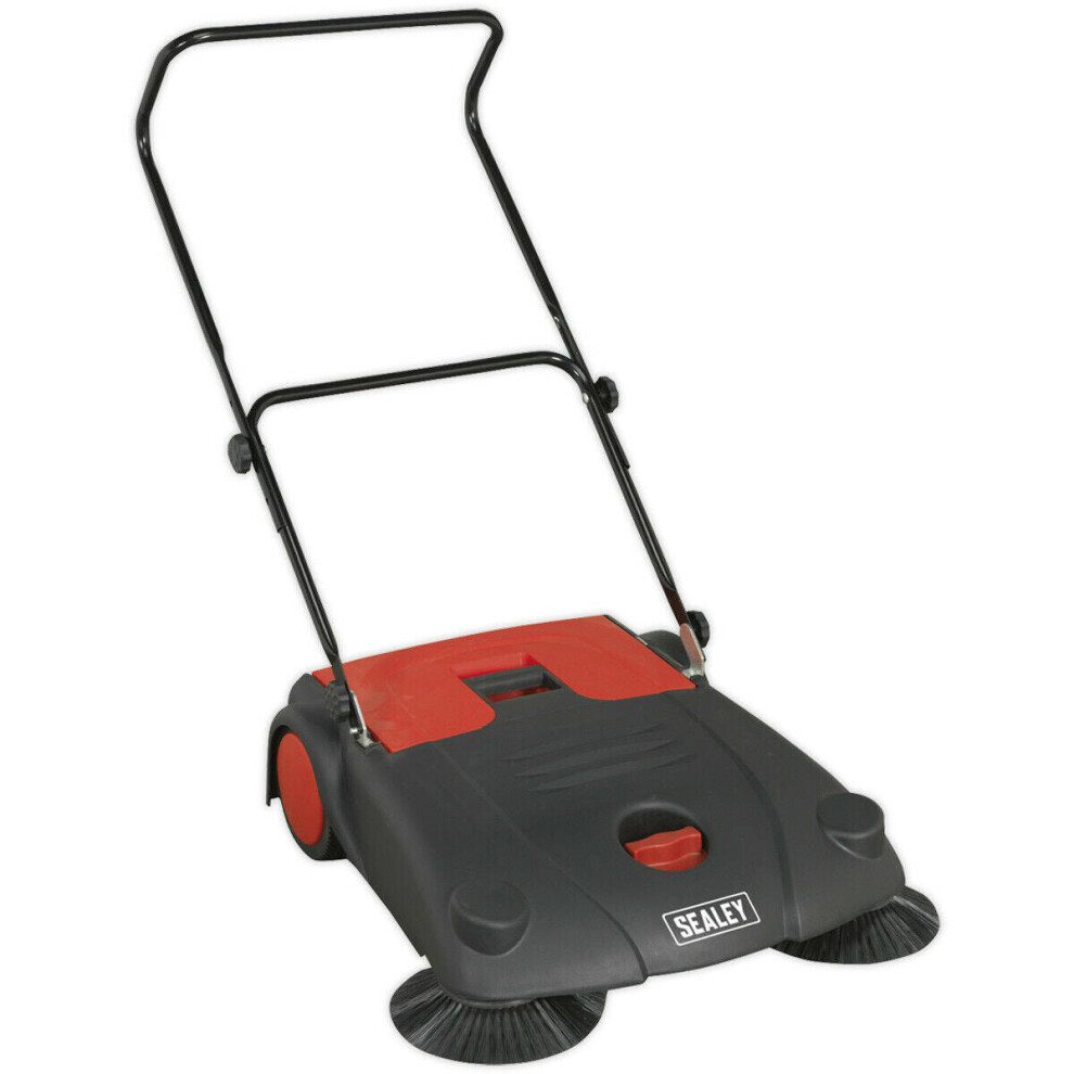 700mm Floor Sweeper - Hard Floor 4-Brush System - 20L Hopper - Tubular Handle