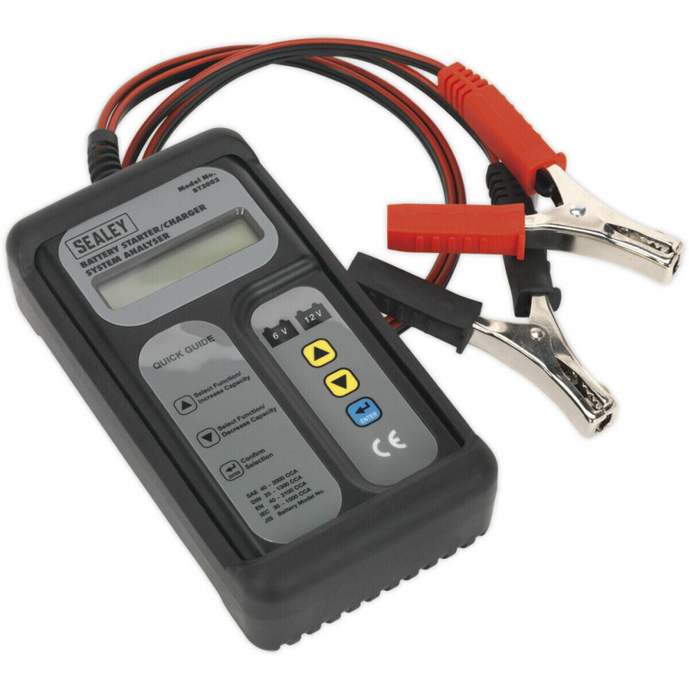 Digital Battery & Alternator Diagnostic Tool - Condition Tester - LCD Screen