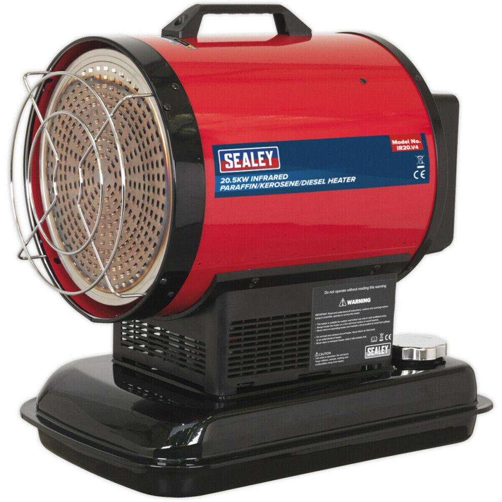 20.5 kW Infrared Heater - Paraffin / Kerosene / Diesel - 15L Tank - 70000 Btu/hr