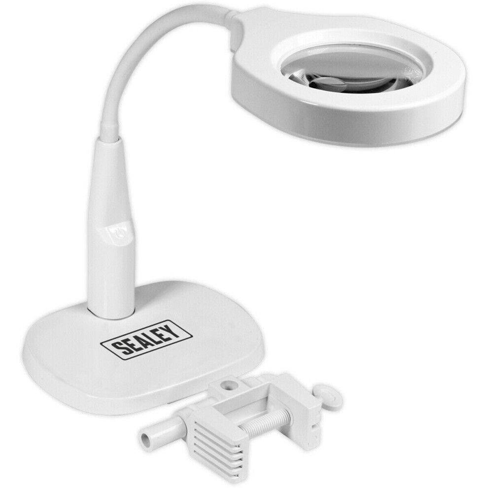 Loops Dimmable Led Magnifying Work - Desk & Table Mounted - Flexible Gooseneck Light