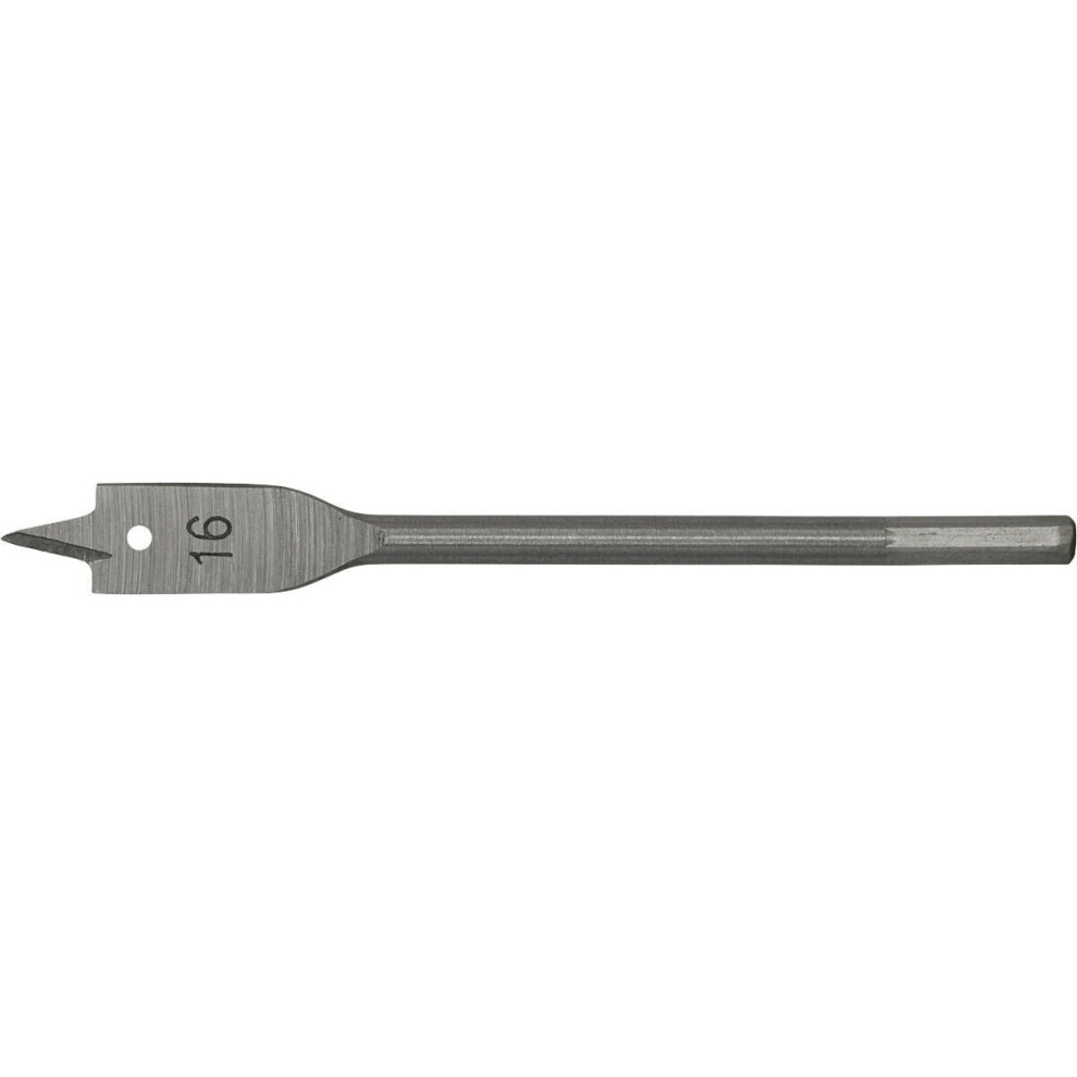 16 X 152Mm Fully Hardened Wood Drill Bit - Hex Shank - High Performance Woodwork 5056524277560