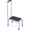 Step Stool with Handrail - Anti Slip Rubber Surface - Sturdy Rubber Feet 4