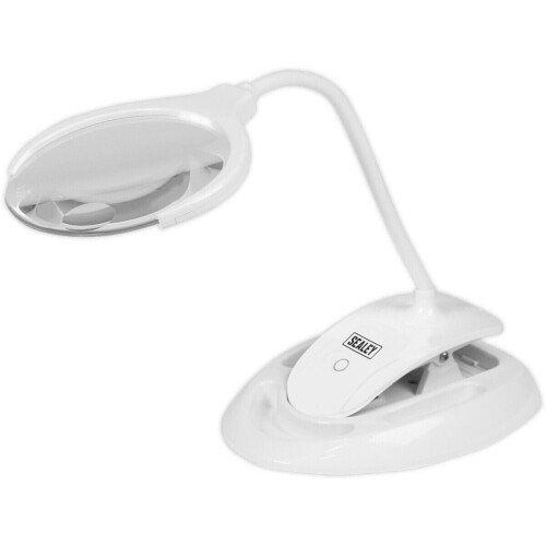 Loops Rechargeable Dimmable LED Magnifying 109mm Work Light - Desk & Table Mounted 2