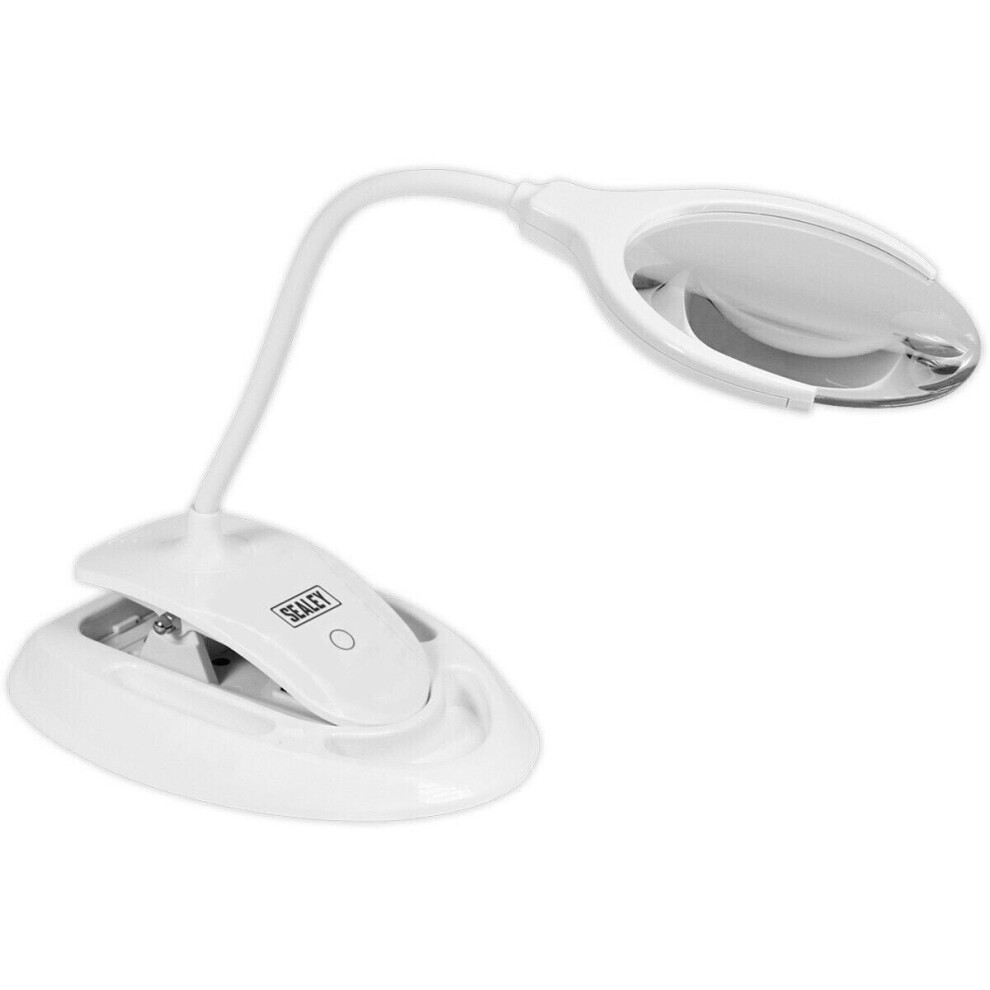 Loops Light Rechargeable Dimmable Led Magnifying 109Mm Work - Desk & Table Mounted