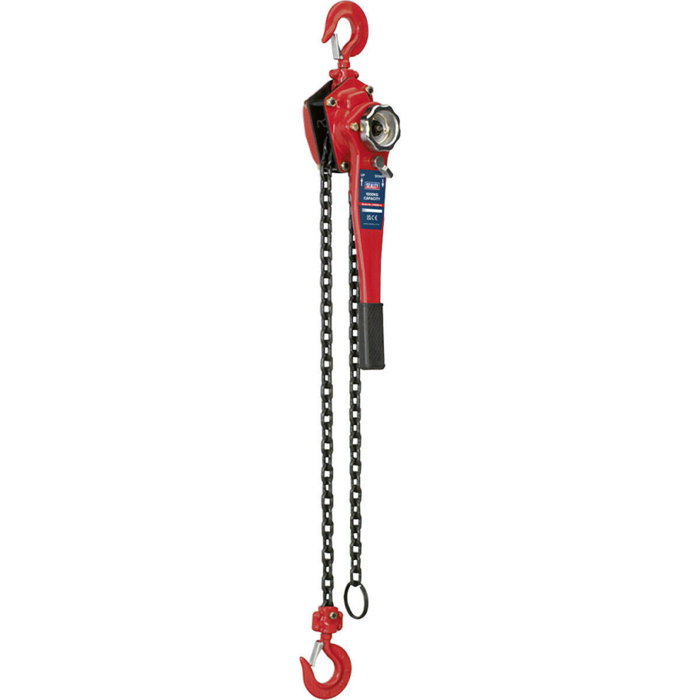 Steel Lever Hoist - 1000kg Max Capacity - Heavy Duty Brake - 1.5m Chain Length