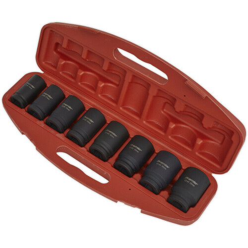 Loops 8pc DEEP Impact Socket Set - 3/4" Square Drive - Metric Air Wrench Storage Case 2
