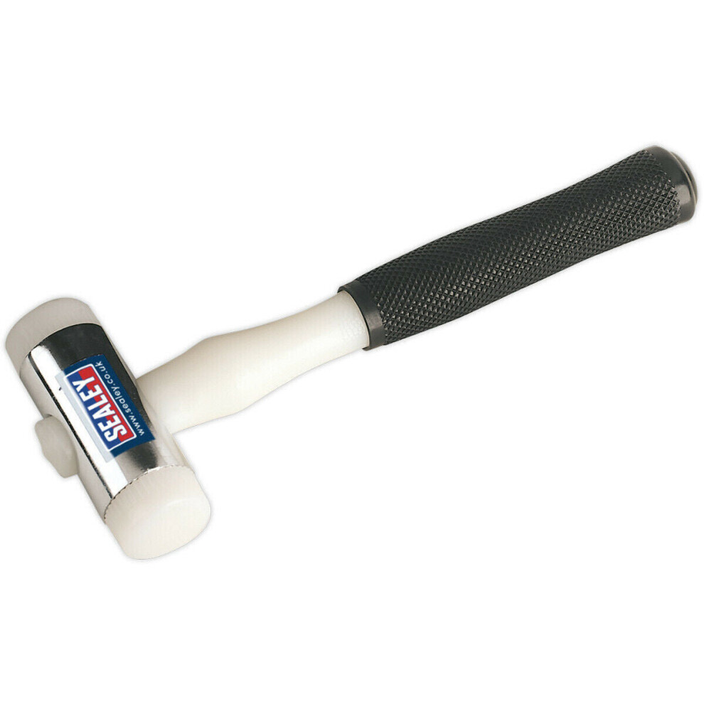 1.25Lb Nylon Faced Hammer - Chrome Plated Zinc Head - Durable Nylon Faces 5056524290682