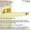 Loops Door Handle & Latch Pack Brass Victorian Straight Lever on Square Backplate 2
