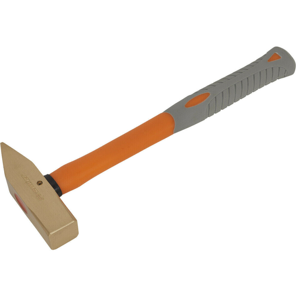 Loops 1.1Lb Cross Pein Engineers Hammer - Non-Sparking - Fibre Glass Shaft - Bs 876