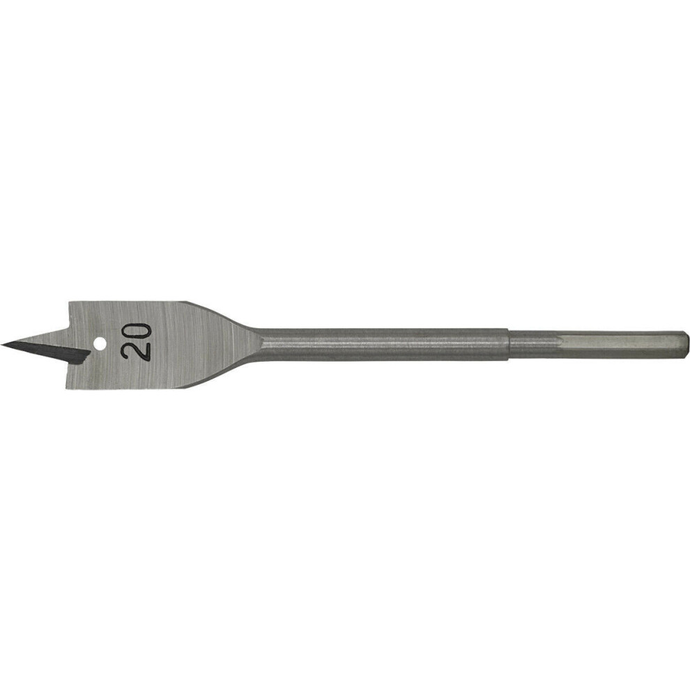 20 X 152Mm Fully Hardened Wood Drill Bit - Hex Shank - High Performance Woodwork 5056524277584