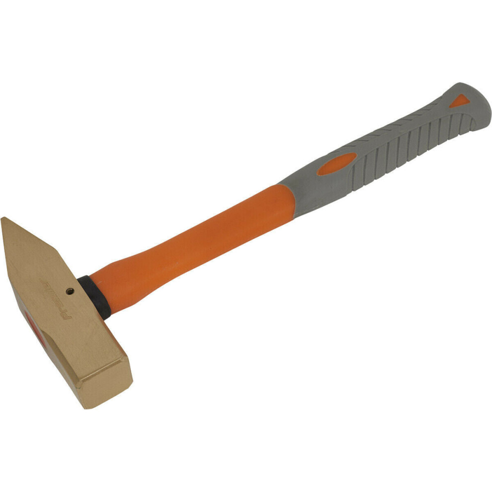 2.2lb Cross Pein Engineers Hammer - Non-Sparking - Fibre Glass Shaft - BS 876