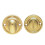 Loops Reeded Design Thumbturn Lock And Release Handle 42mm Dia Polished Brass 4