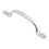 Loops Sash Window Bow Shaped Lift Handle 158 x 12mm 30mm Proj Satin Chrome 4