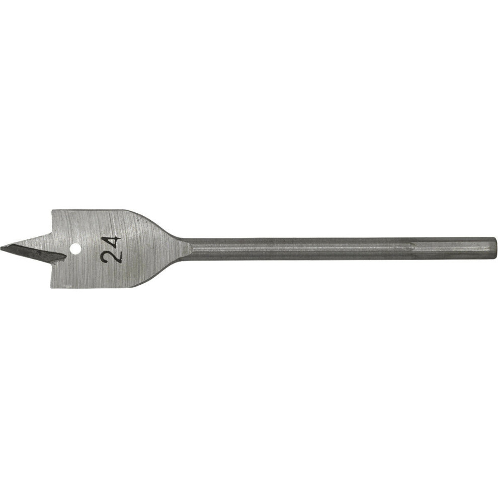 24 X 152Mm Fully Hardened Wood Drill Bit - Hex Shank - High Performance Woodwork