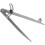Loops 200mm Locking Wing Divider with Compass - Two Point Measurement - Adjustable 1