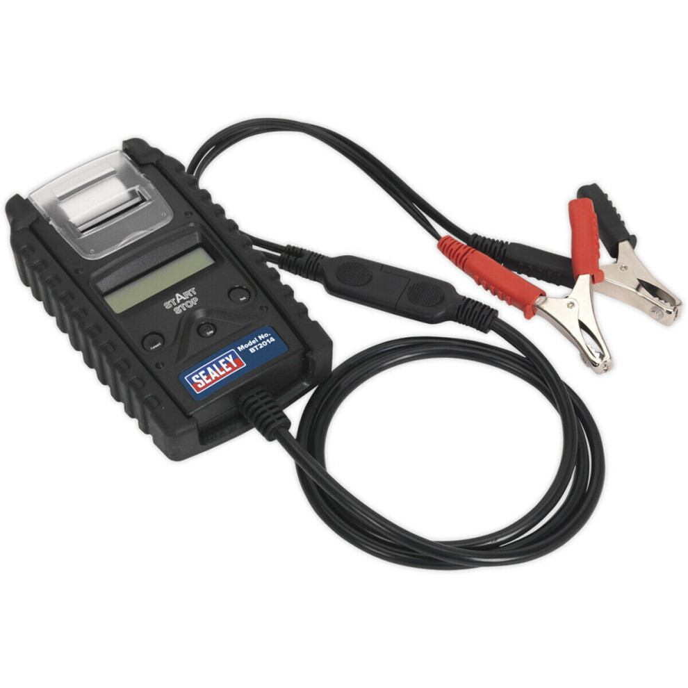 Digital Start Stop Battery & Alternator Tester - Printer - 2 Line LCD Screen