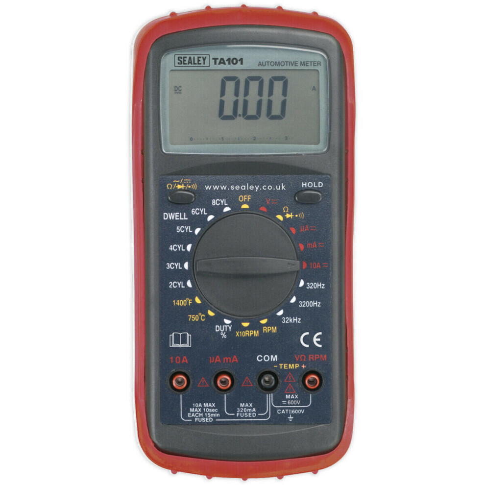 12 Function Digital Automotive Analyser - Lcd Display - Vehicle Servicing Tool 5056581931269