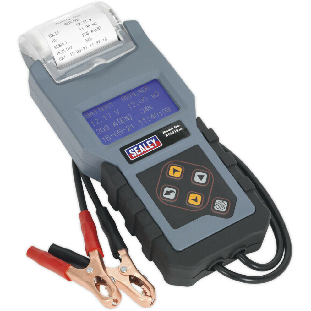 Loops Digital Battery & Alternator Tester - Build-In Printer - Lcd Display - 12V