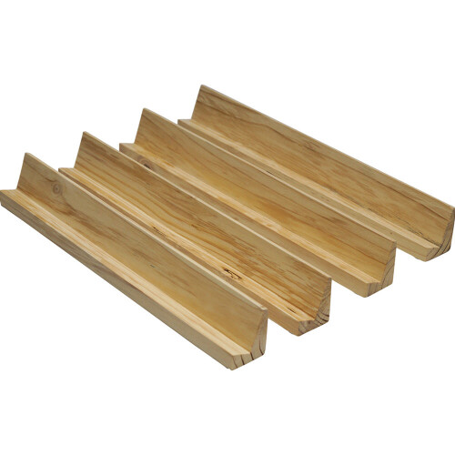 4 Pk Wooden Domino Tile Holder - Smooth Surface - Domino Tile Display 1