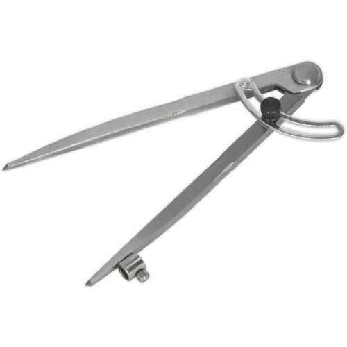Loops 200mm Locking Wing Divider with Compass - Two Point Measurement - Adjustable 2
